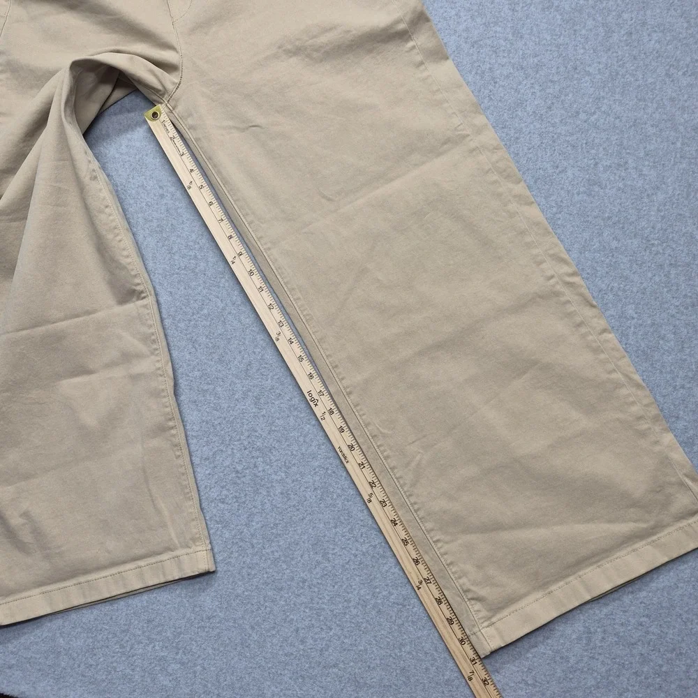 Levis Premium Jeans Womens 32 (34x31) Beige Vintage Chinos Baggy Wide Leg Pants
